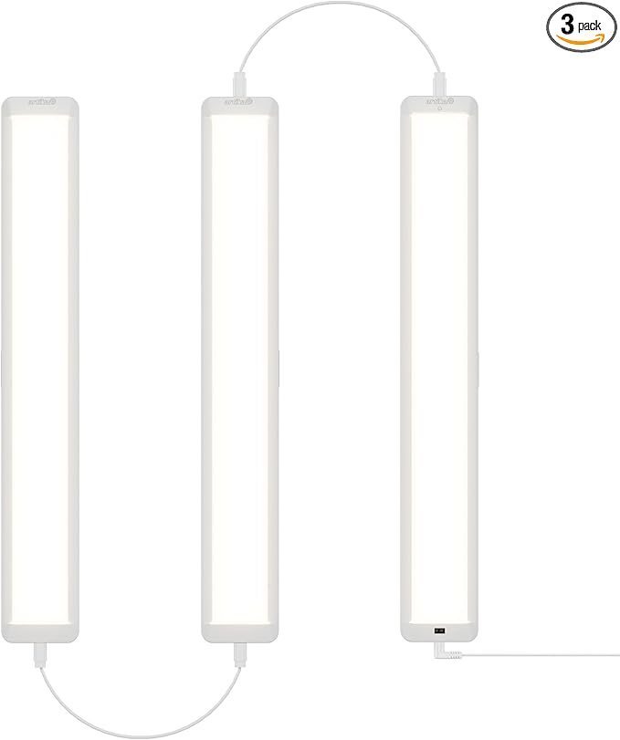 artika Under Cabinet Lighting LED Light Bar - Dimmable, Ultra-Slim, Selectable Color Temperature, Plug-in Closet Light, 1100 Lumens, 22W, Energy Saving