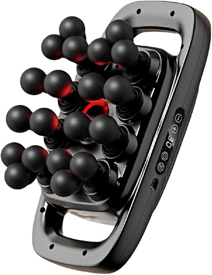 20-Head Massage Gun Set, Deep Tissue Percussion Massager with 3 Modes & 30 Intensities,Quiet Muscle Massage Gun for Back,Shoulders, Legs, Foot, Body Muscle Pain Relief