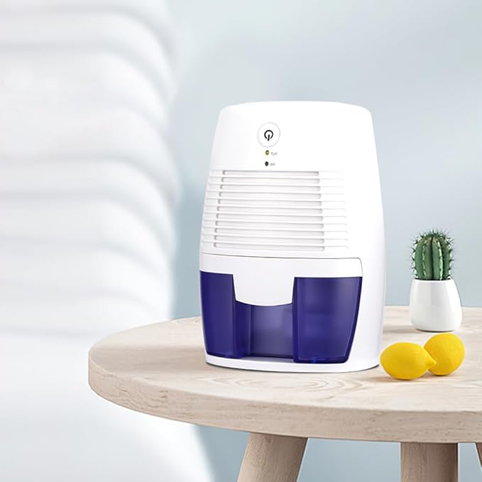 Small Dehumidifier for Home, 17oz Compact Water Tank, Mini Dehumidifier with Auto Shut off for Bathroom Basement Closet Garage RV