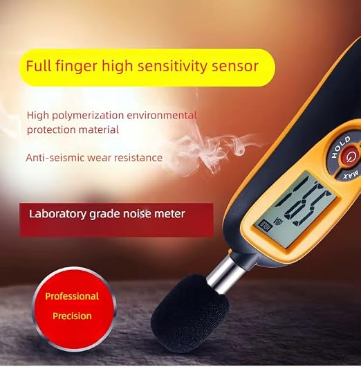 LABART™ Decibel Meter - Digital Sound Level Meter, Self-Calibration Decibel Reader, Noise Meter with LCD Display Measurement Range 40-130 dB spl Meter