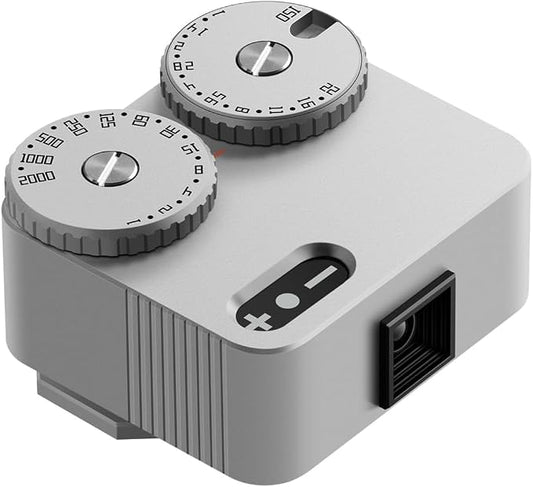 Light Meter II, Real-time Metering Tool, Two Dial to Adjust ISO, Aperture and Shutter Speed, for Older Leicas and Similar Rangefinder Cameras(Silver)