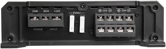 Belva BXA6404 640W Peak BX-Series 2-Ohm Stable Class-A/B 4-Channel Car Audio MOSFET Amplifier