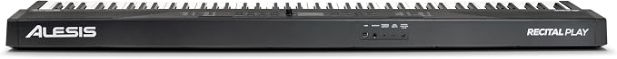 Alesis 88 Key Keyboard Piano with 480 Sounds, Speakers, USB MIDI, Sheet Music Tablet Rest, Power Adapter and Piano Lessons for Beginners
