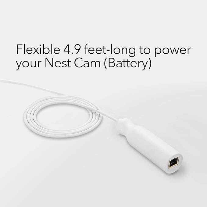 Wasserstein PoE Adapter for Google Nest Cam Outdoor or Indoor, Battery - Made for Google Nest