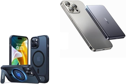 TORRAS Magnetic Case & Magnetic MiniMag Power Bank, 10,000mAh - Buy Together to Save 15%