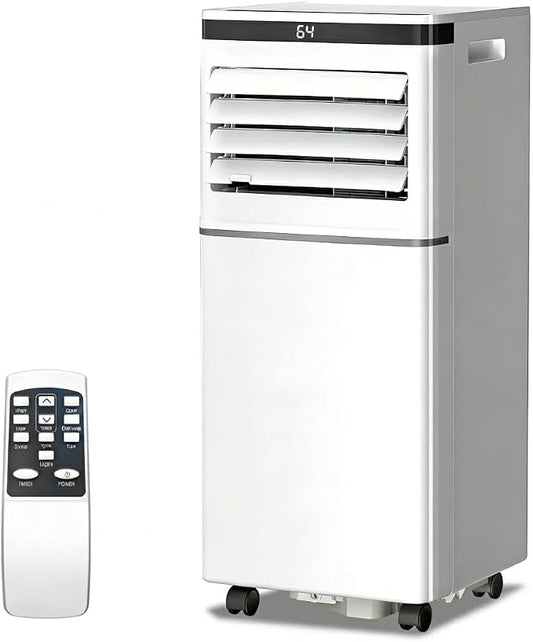 Electactic 8000 BTU Portable Air Conditioner for Bedroom, Quiet 4-in-1 Portable AC Unit with Cooling, Dehumidifier & Fan Modes, Sleep Mode, Remote Control & 24H Timer