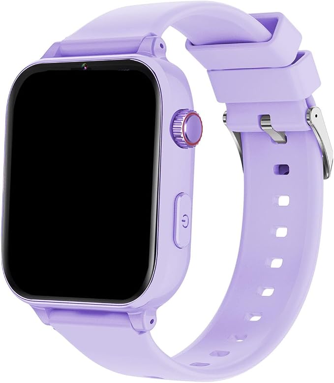 Kids Smart Watch Girls Boys - Smart Watch for Kids Game Watch Gifts for 4-12 Years Old with 26 Games Camera Alarm Video Music Player Pedometer Flashlight Birthday Gift for Boys Girls (4 Purple)