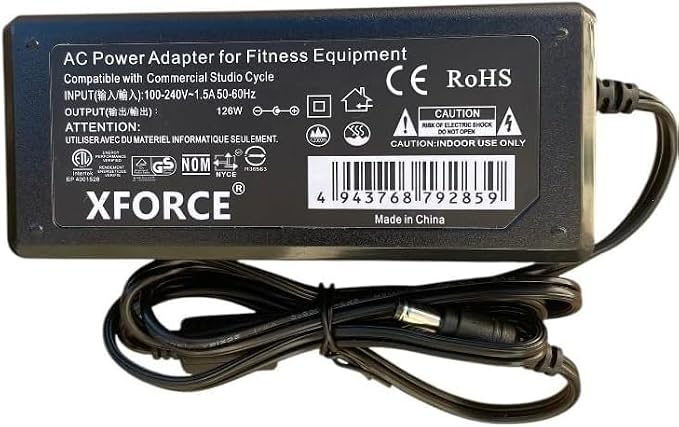 AC Adapter Compatible with NordicTrack Commercial S22i Studio Cycle Bike