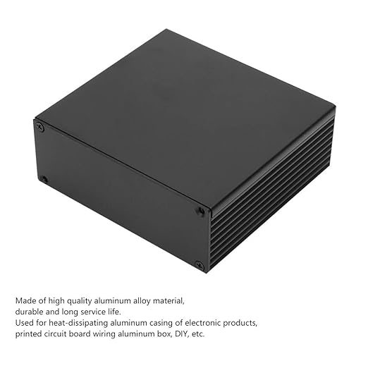 Circuit Board PCB Instrument Aluminum Cooling Box DIY Electronic Project Enclosure Case Shell Box for Electronic Products Heat dissipating