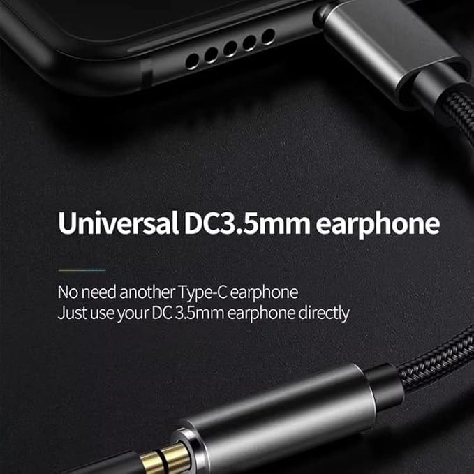 USB C to 3.5 mm Jack Adapter, Type C to 3.5mm Headphone Aux Digital Audio Earphone Adaptor for iPhone 15/Samsung Galaxy S23 S24 Note10 A80 Huawei P60/P50,Google Pixel 4XL,OnePlus7,Xiaomi (3)