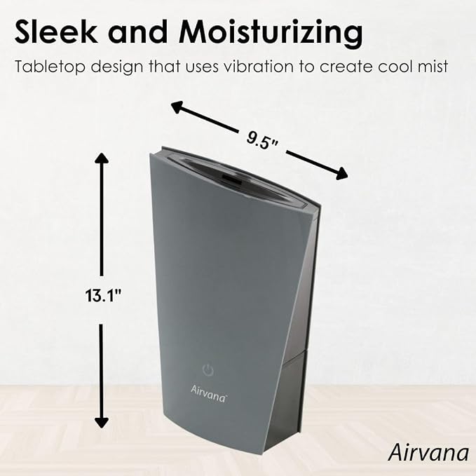 Airvana 1.3L Ultrasonic Cool Mist Humidifier, Black