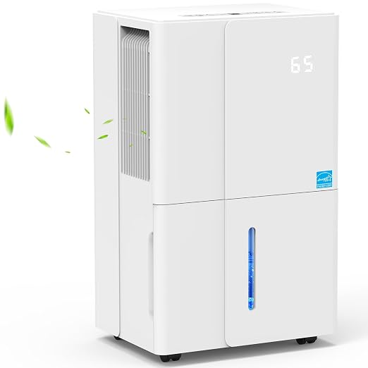 Dehumidifier. 3000 Sq.Ft Dehumidifiers, Max 80 Pints/Day (Standard 35 Pint/Day) Dehumidifier for Basement with 1.7 Gal Water Tank, For Home, Bedroom, Closet with Auto Shut Off, Sleep Mode,24H Timer