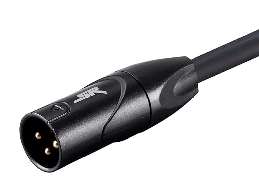 Monoprice XLR Male to XLR Female Cable [Microphone & Interconnect] - 50 Feet | Gold Plated, 16AWG - Stage Right Series Black