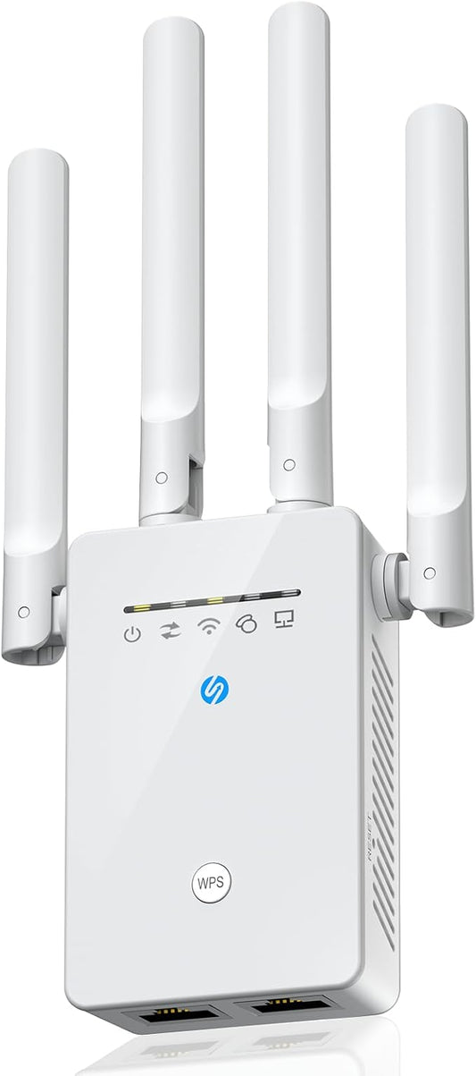 2026 WiFi Extender Signal Booster for Home, Long Range WiFi Repeater w/Ethernet Port, Easy Setup