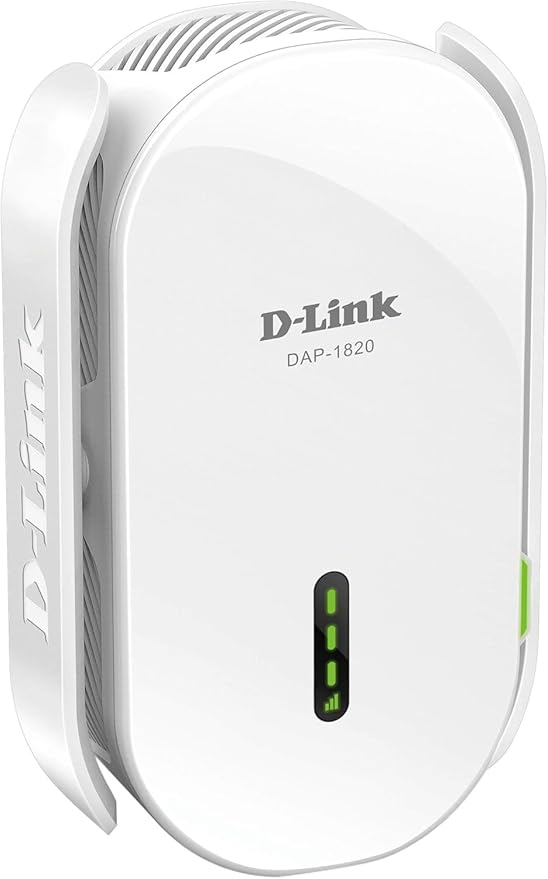 D-Link WiFi Range Extender, AC2000 Mesh Plug In Wall Signal Booster, Cover up to 2600 sq.ft. Dual Band Wireless Repeater Access Point for Smart Home (DAP-1820-US)