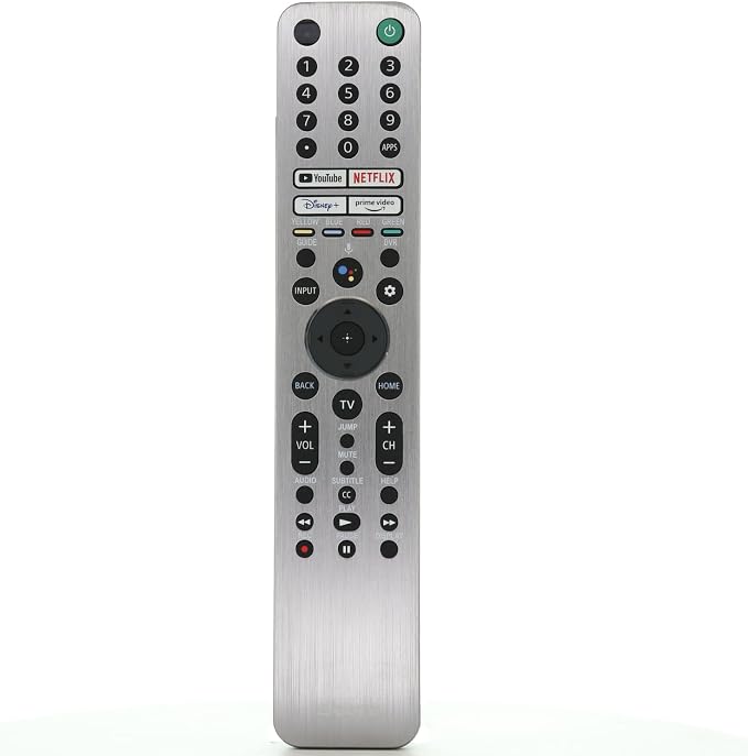 Dan's Originals OEM RMF-TX621U Backlight Voice TV Remote Control | Metal Front| Light up Keys - for Sony PN: 1-009-947-12, Also Works RMF-TX620U | RMF-TX600U | RMF-TX500U | RMF-TX520U