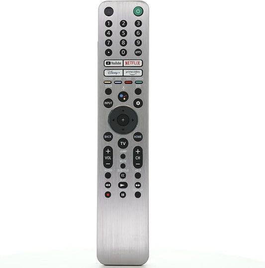 Dan's Originals OEM RMF-TX621U Backlight Voice TV Remote Control | Metal Front| Light up Keys - for Sony PN: 1-009-947-12, Also Works RMF-TX620U | RMF-TX600U | RMF-TX500U | RMF-TX520U