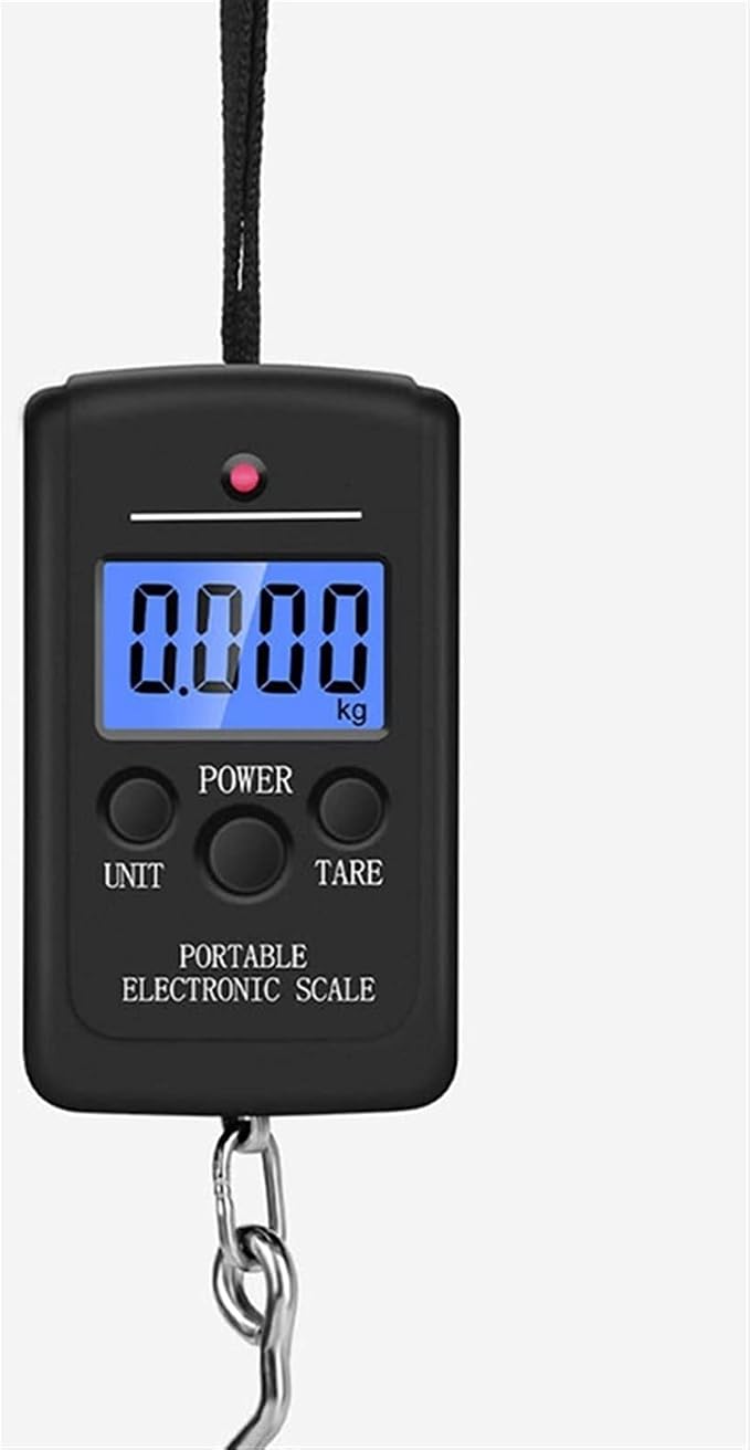 Utility Bathroom Scale Portable Hanging Scale Digital Scale Blue Backlight Electronic Fishing Weights Pocket Scale Luggage Scales Hook Scale Weighing