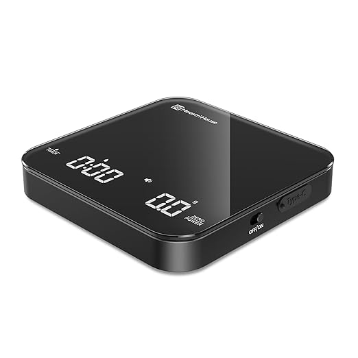 Maestri House Mini Coffee Scale with Timer, USB-C Rechargeable Espresso Scale+ Espresso Measuring Cup