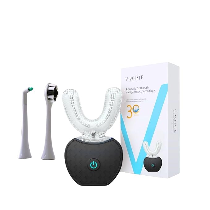 V-WHITE Ultrasonic Toothbrush Bundle: Ultimate Oral Care for The Whole Family Includes 1 X Electric Toothbrush for Adult, 1 X Electric Toothbrush for Kids and 1 X Foam Toothpaste for Kids