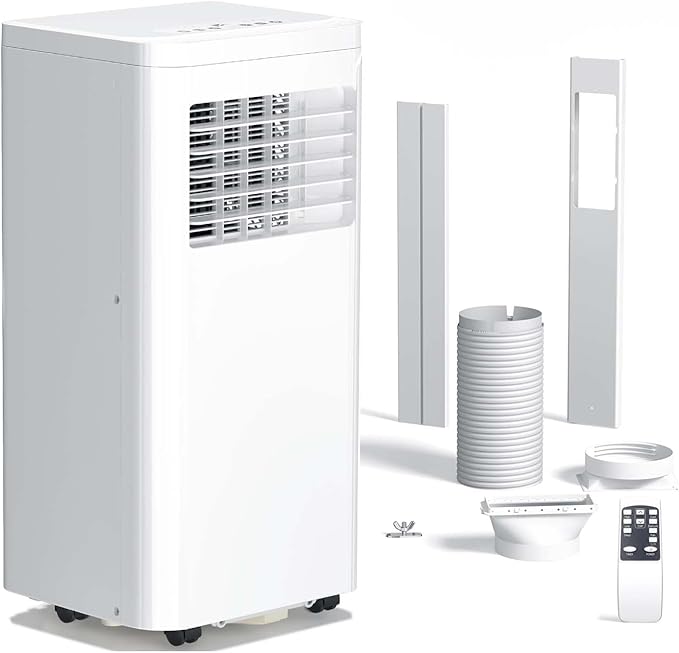 Antarctic Star Portable Air Conditioner 10,050 BTU for Rooms up to 550 Sq. Ft, 4 Modes Portable AC Unit with Cooling, Dehumidifier, Fan & Sleep, Remote Control, 24H Timer & Window Kit for Bedroom