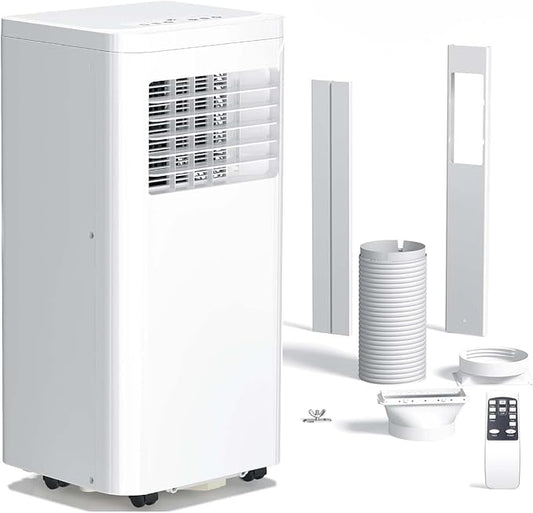 Antarctic Star Portable Air Conditioner 8,080 BTU for Rooms up to 450 Sq. Ft, 4 Modes Portable AC Unit with Cooling, Dehumidifier, Fan & Sleep, Remote Control, 24H Timer & Window Kit for Bedroom