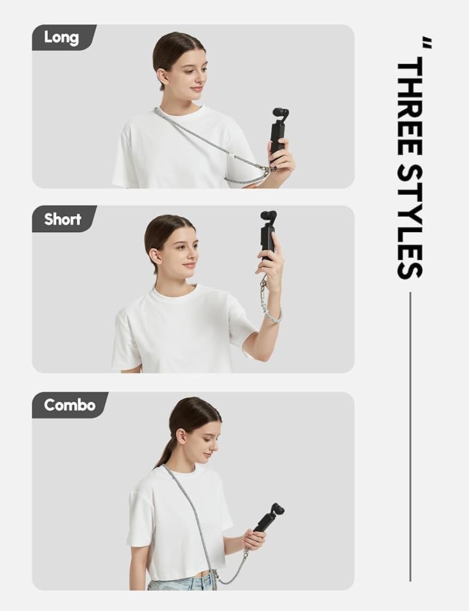 project-cb Pocket3 Lanyard,Phone Tether Tab 2,Crossbody & Wrist Strap,Lanyard for DJI Osmo Pocket 3, Phone Strap