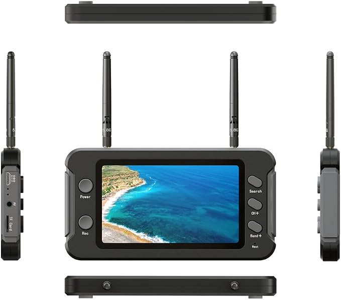 SoloGood 4.3" FPV Monitor with DVR 40CH 800 x 480 IPS Display Receiver 5.8Ghz for RC Multicopter FPV Drone Parts...
