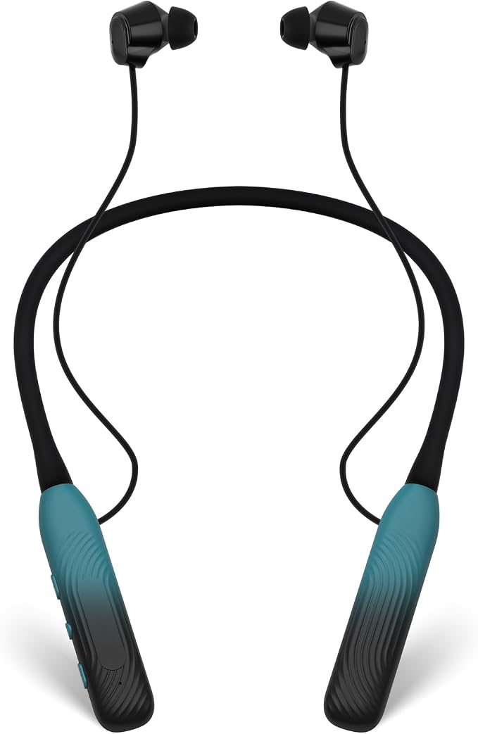 Neckband Bluetooth Headphones（1-Year Quality Support) , 1000H Extra Long Battery Life with Magnetic Earphones,Wireless Earbuds with Mic,Waterproof In-Ear Headset for Sports/Workout/Office (Greenish)