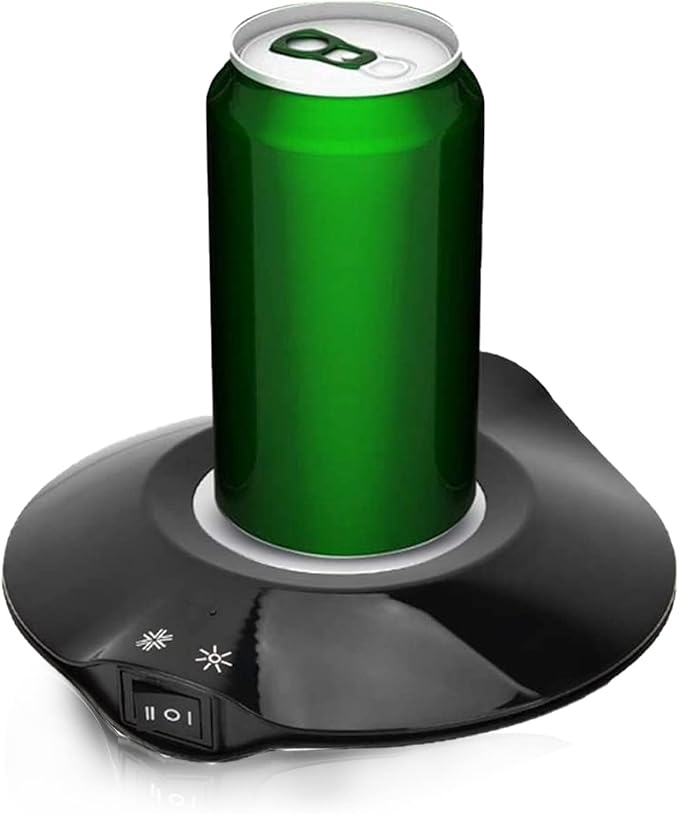 Yoidesu Cup Cooler Coffee Warmer, 2 in 1 Beverage Warmer and Drink Cooler, -3℃- 65 ℃ USB Heating and Cooling Mat Coffee Tea Beverage Cans Cooler & Warmer Heater Chilling Coasters(Black)