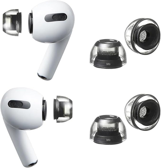 AZLA XELASTEC 2 for AirPods Pro 1st & 2nd Gen – Premium Single-Mold Ear Tips for AirPods Pro Ear Tip Replacement – Upgraded Fit & Noise Isolation – AirPod Pro 2 Ear Tips, AirPod Replacement Tips (MS)