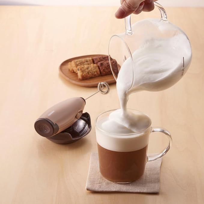 Hario "Z" Milk Frother, Brown