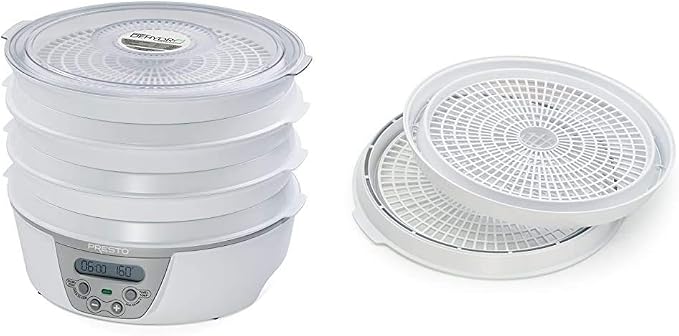 Presto Dehydro Electric Food Dehydrator and Dehydrating Trays Bundle