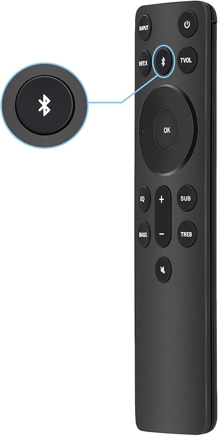 Gvirtue New Replacement Remote for Vizio 5.1/2.1 Home Theater Sound Bar, Remote for Vizio M/V/P Series Home Audio Sound System