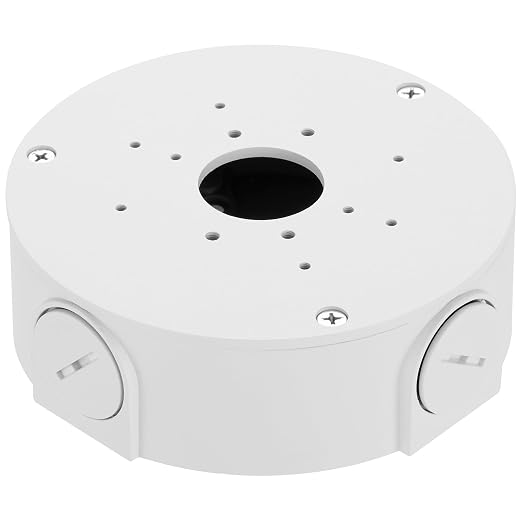 Junction Box Mount Compatible with Ubiquiti Camera Metal Junction Box Accessories for Unifi Dome Turret Bullet Cameras (G3,G4,G5, G6, AI,Pro) (White-Old)