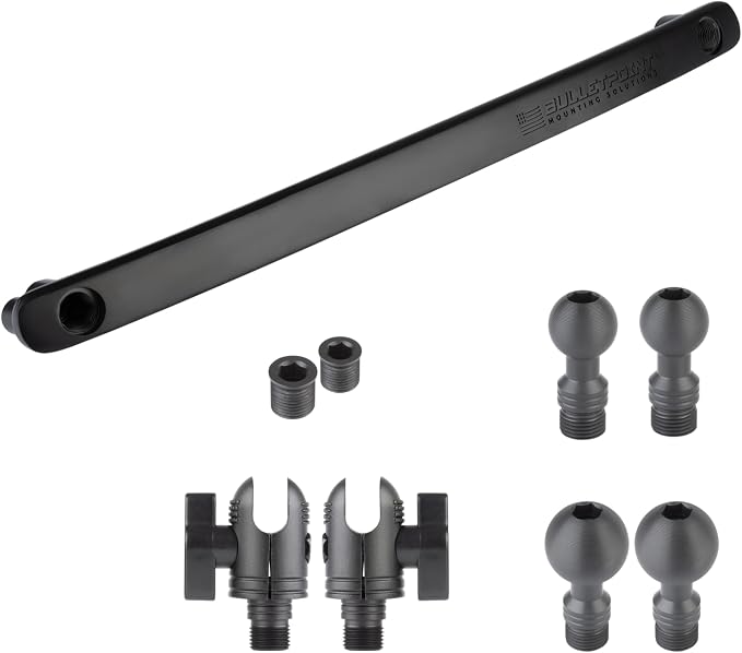 Bulletpoint Mounting Solutions Metal Grab Bar Insert Replacement with 2 Mounting Points Compatible with 2011-2018 Jeep Wrangler JK (Black)