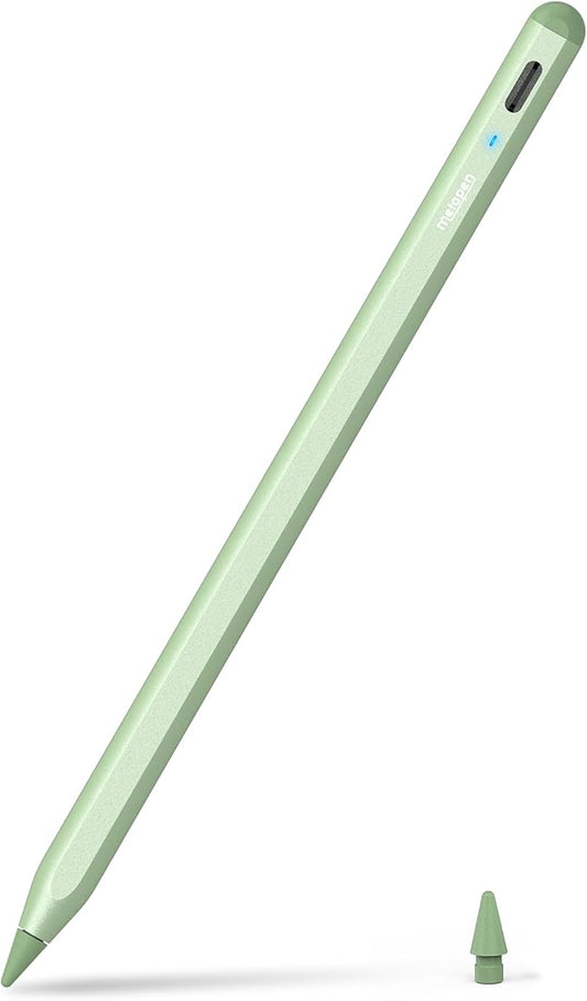 Metapen Pencil A8 for Apple iPad 2018-2026, (2X Faster Charge), Tilt Sensitivity, Pixel Precision, Stylus Pen for iPad 11/10/9/8/7/6th Gen, Pro 12.9/11/13-inch M4, Air 3/4/5/M2/M3, Mini 5/6th, Green