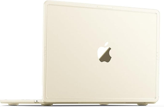 Soonjet Compatible with MacBook Air 13 inch Case M5 M4 M3 M2 2026 2025-2022, Model A3449 A3240 A3113 A2681, [Pure Starlight Tone] Hard Shell Laptop Cover for MacBook Air 13.6 inch – Starlight Clear