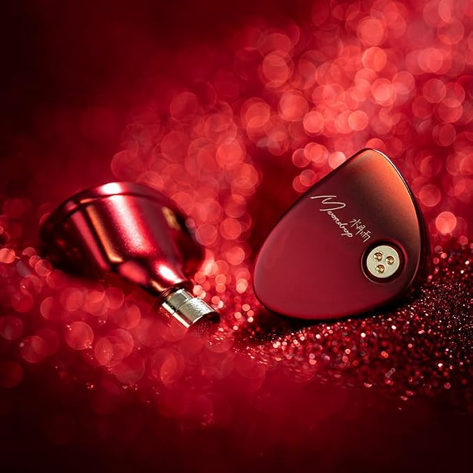 Moondrop ARIA 2 RED in-Ear Headphone with 0.78 2 Pin Cable Replaceable Plugs 3.5/4.4mm Earphone