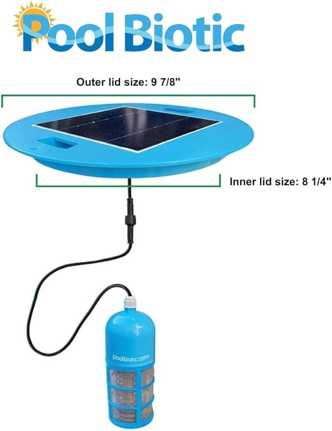 Solar Pool Rx Ionizer - High Efficiency, Use up to 85% Less Chlorine, Pool Cleaner for up to 45,000 Gal, Lifetime Replacement Program