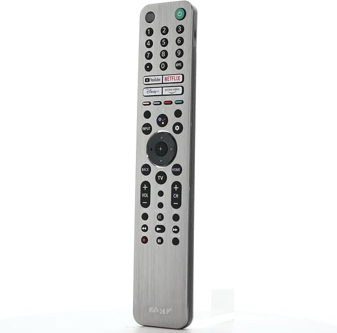 Dan's Originals OEM RMF-TX621U Backlight Voice TV Remote Control | Metal Front| Light up Keys - for Sony PN: 1-009-947-12, Also Works RMF-TX620U | RMF-TX600U | RMF-TX500U | RMF-TX520U