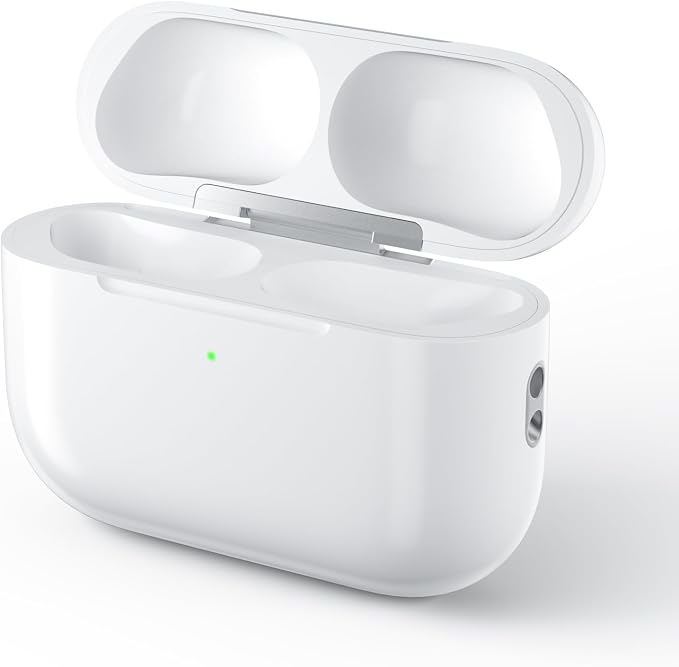 Wireless Charging Case Compatible with AirPods Pro 3 (White) | Replacement Charger Case, Touch-Control Bluetooth Pairing, USB-C Charging Port, Earbuds Not Included, 2025 Released