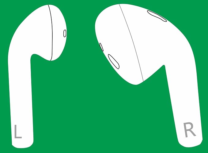 Meenova A2031 A2032 OEM Left and Right Earbuds Replacement for Pod (2nd Generation), A Pair of L & R Ear Sides Only, Compatible with Original Air 2 A1938 Charging Case Earpad, Used Pods 2