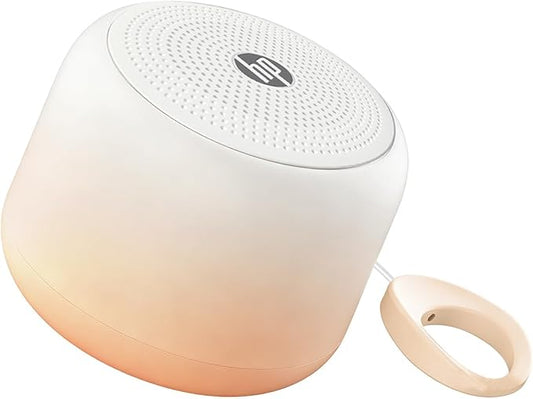HP Portable Bluetooth Speaker, Wireless Mini Speaker with HiFi Stereo Sound, IPX7 Waterproof, 15H Playtime, TWS Pairing for Outdoor, Travel, Home, PC, Laptop, Gifts for Men Women (Milk Tea)