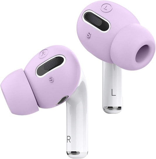 elago [6 Pairs] AirPods Pro Ear Tips with Integrated Earbuds Cover Designed for Apple AirPods Pro, Fit in The Case, Anti-Slip, [3 Sizes: Large + Medium + Small] [US Patent Registered] (Lavender)