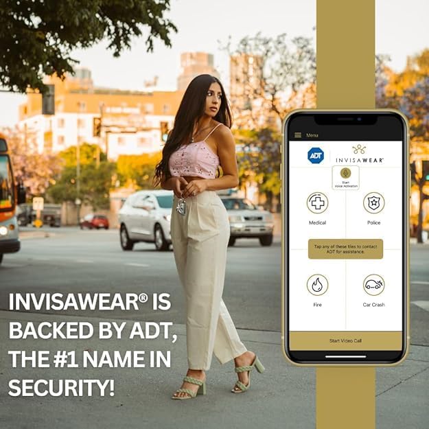invisawear Smart Jewelry - Personal Safety Device - Necklace