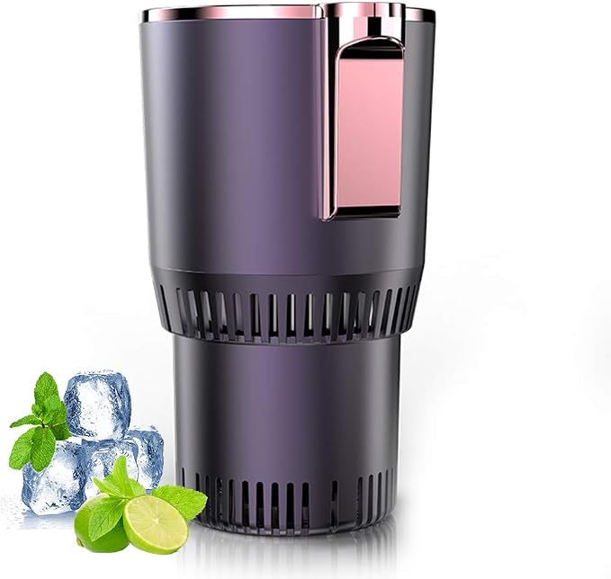 Home & Car Cup Cooler Warmer Quick Electric Cooling Cup -3℃~58℃ Heat and Cold Insulation Drink Cooler Cup Coffee Warmer for Office/Road Trip