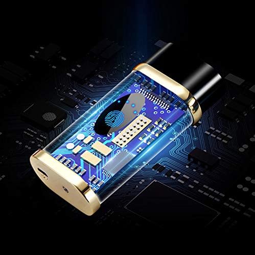 Plasma Electric Arc Lighters Rechargeable USB Lighter Flameless Portable Pocket Cigarette Lgnition with LED Battery Indicator (Blue)