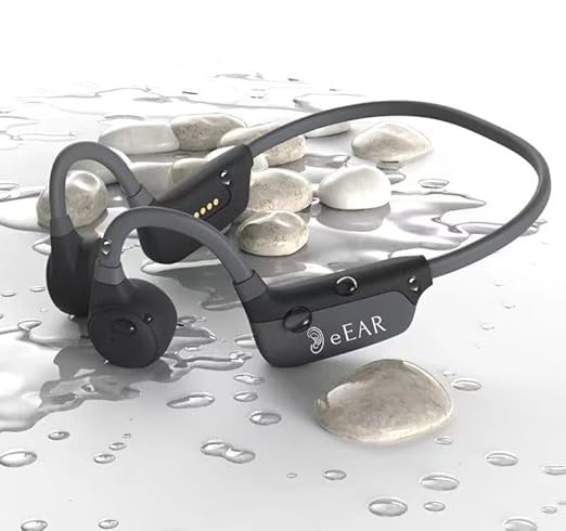 eEAR-BC-HPH-001 The FIRST Bone Conduction military grade, personal hearing amplifier with the latest Bluetooth (BT) 5.3 technology open ear headphones