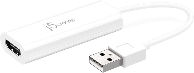 j5create USB to HDMI Display Adapter- USB to HDMI 1080P Cable Converter Adapter for Windows (JUA195)